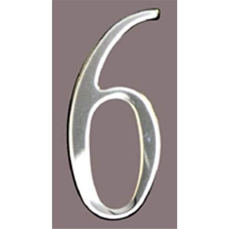 Mailbox Accessories Stnls Steel Address Numbers Size - 3 Number - 6-Stainless Steel SS3-Number 6